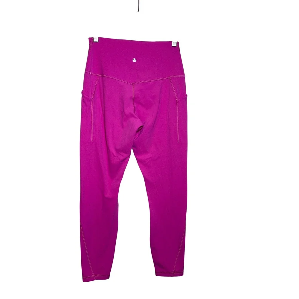 lululemon athletica Magenta High-Rise Leggings with Side Pockets